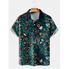 Men's Beetle Floral Short Sleeve Polo Shirt